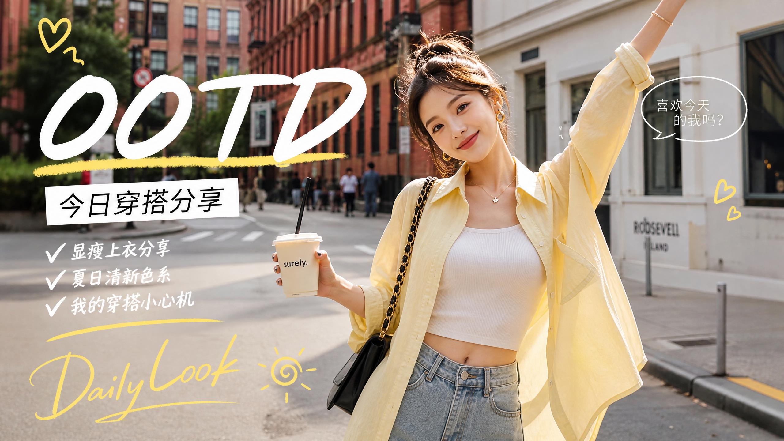 麻豆视频 【时尚视频分享】OOTD今日穿搭分享，夏日清新色系显瘦上衣搭配技巧